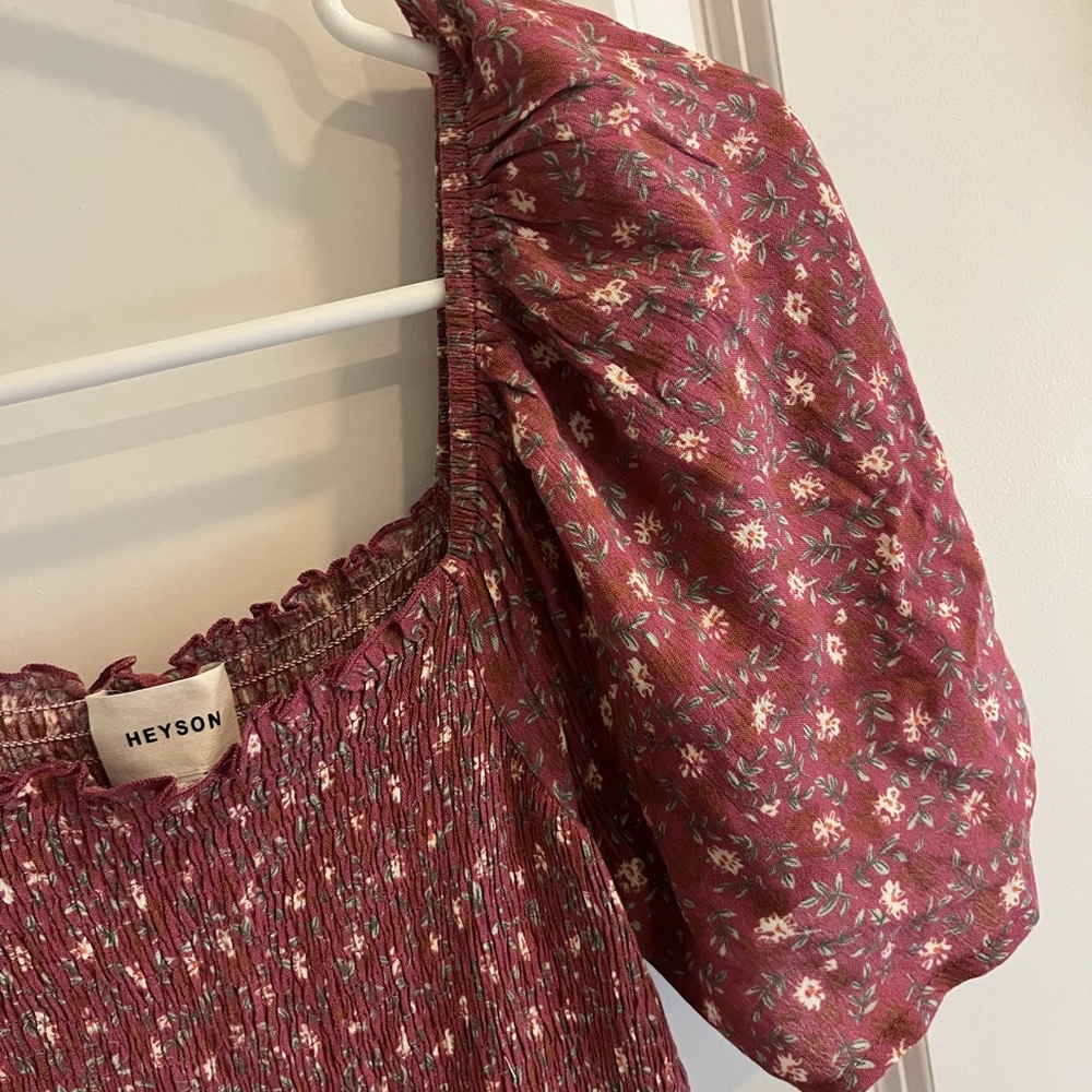 Women’s smocked midi dress, size M